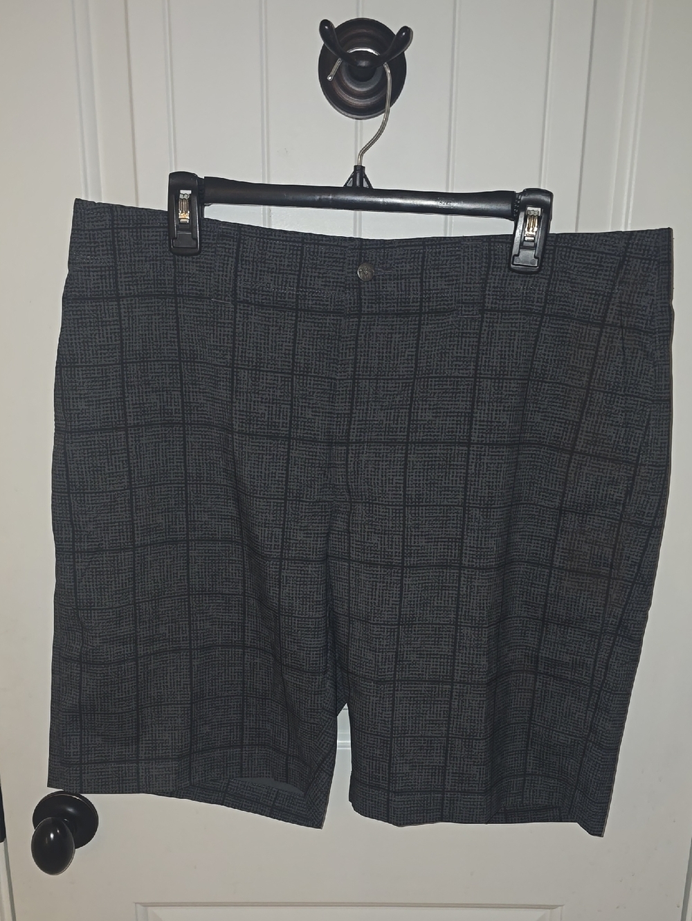Callaway Men's Charcoal Plaid Performance Golf Shorts